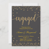 Invitation du Gold Engagement Party (Devant)