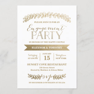 Invitation du Gold Laurels Engagement Party