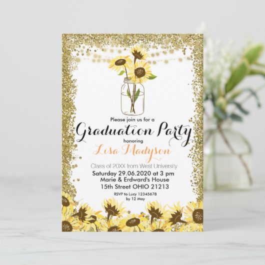 Invitation du Gold Sunflower (Debout devant)