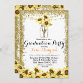 Invitation du Gold Sunflower (Devant / Derrière)