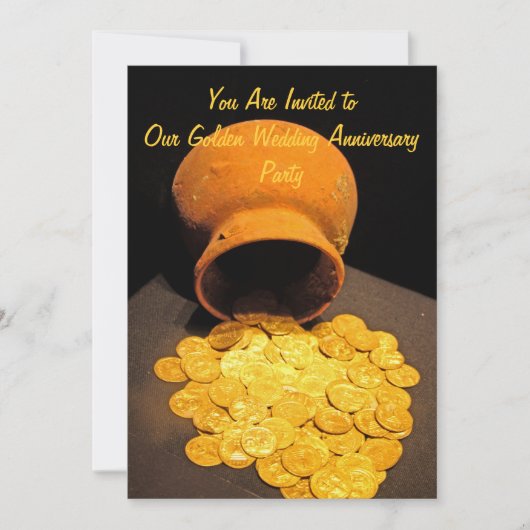 Invitation du Golden Coins Party (Devant)