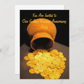 Invitation du Golden Coins Party (Devant / Derrière)