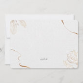 Invitation du Golden Ring Engagement Party (Dos)