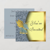 Invitation du Golden Unicorn Party (Devant / Derrière)