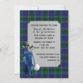 Invitation du Golf de Scott Plaid Groom (Devant)