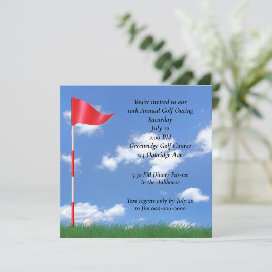 Invitation du Golf Outing Party (Debout devant)