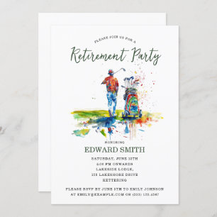 Invitation du Golfing Retirement Party