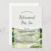 Invitation du Golfing Retirement Party (Devant / Derrière)