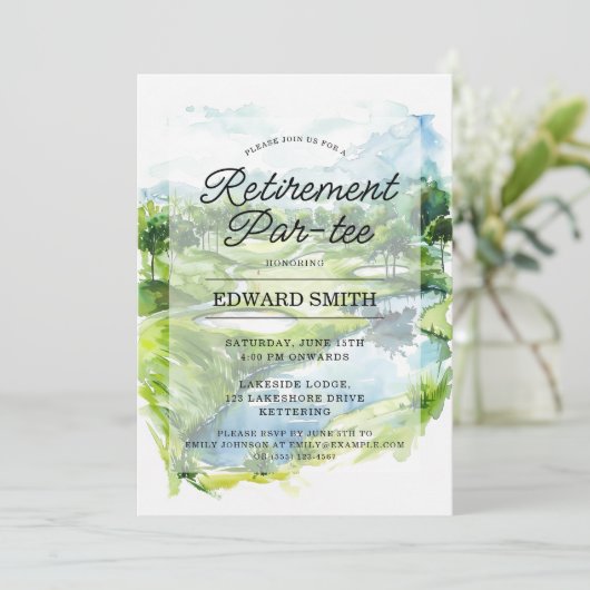 Invitation du Golfing Retirement Party (Debout devant)