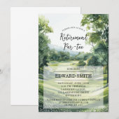 Invitation du Golfing Retirement Party (Devant / Derrière)