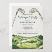 Invitation du Golfing Retirement Party (Devant / Derrière)