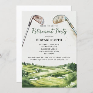 Invitation du Golfing Retirement Party