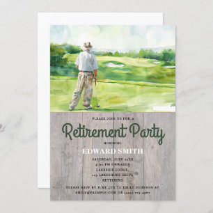 Invitation du Golfing Retirement Party