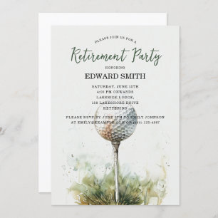 Invitation du Golfing Retirement Party