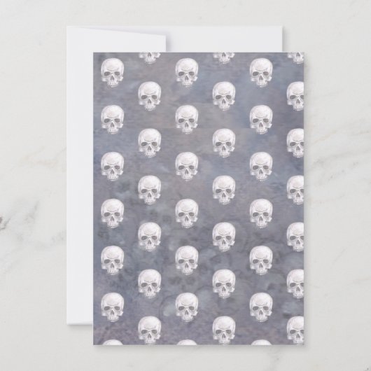 Invitation du Gothique Halloween Party (Dos)