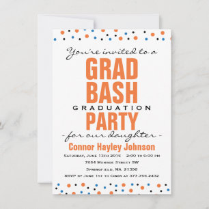 Invitation du Grad Bash Grad Graduation Party 2016