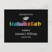 Invitation du Grad Casquette Graduation Party (Devant)
