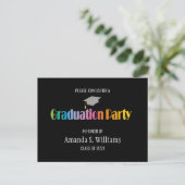 Invitation du Grad Casquette Graduation Party (Debout devant)