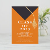 Invitation du Grad Casquette Graduation Party (Debout devant)