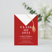 Invitation du Grad Casquette Graduation Party (Debout devant)