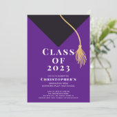 Invitation du Grad Casquette Graduation Party (Debout devant)