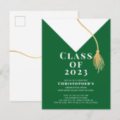 Invitation du Grad Casquette Graduation Party (Devant / Derrière)