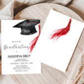 Invitation du Grad Casquette Graduation Party