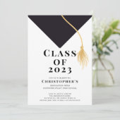 Invitation du Grad Casquette Graduation Party (Debout devant)