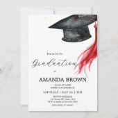 Invitation du Grad Casquette Graduation Party (Devant)