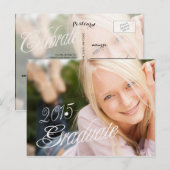 Invitation du Grad Girly Photo Party 2015 (Devant / Derrière)