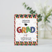 Invitation du Grad Party Motif en gras (Debout devant)