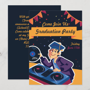 Invitation du Graduate DJ Graduate Party