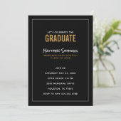 Invitation du Graduate Graduate Graduate Party (Debout devant)