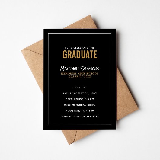 Invitation du Graduate Graduate Graduate Party