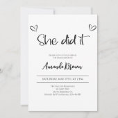 Invitation du Graduation Party, 2024 Invitation de (Devant)