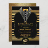 Invitation du Grand Bachelor Gatsby (Devant / Derrière)