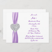 Invitation du groupe Bachelorette Bachelorette (Devant / Derrière)