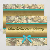 Invitation du groupe Camo Bachelorette (Devant / Derrière)