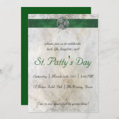 Invitation du groupe Celtic Knot Triskelion GreenB (Devant / Derrière)