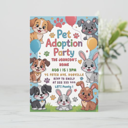 Invitation du groupe d'adoption des animaux - thèm (Debout devant)