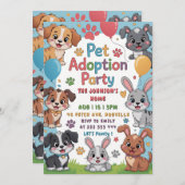 Invitation du groupe d'adoption des animaux - thèm (Devant / Derrière)