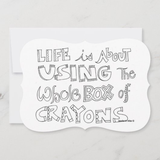 Invitation du groupe de coloriage pour adultes (Devant)