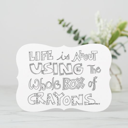 Invitation du groupe de coloriage pour adultes (Debout devant)