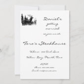 Invitation du groupe de conception vintage (Dos)