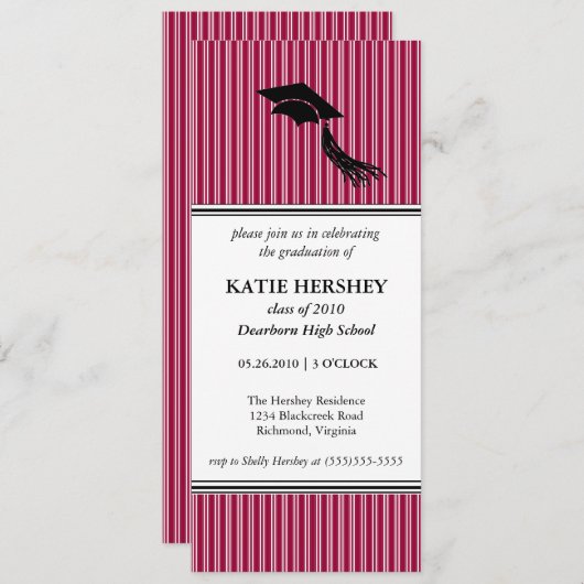 Invitation du groupe de diplômés (Devant / Derrière)