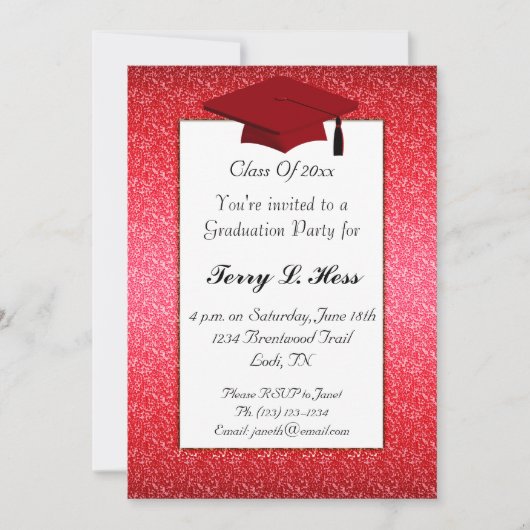 Invitation du groupe de diplômés (Devant)