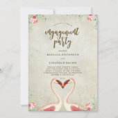 invitation du groupe de fiançailles tropicale flam (Devant)