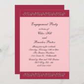 Invitation du groupe de l'engagement Pink and Pear (Devant / Derrière)