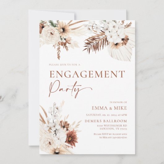 Invitation du groupe d'engagement Boho Pampas (Devant)