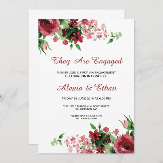 Invitation du groupe d'engagement des Mariages flo (Devant / Derrière)